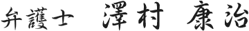 弁護士 澤村 康治